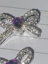14mm rhinestone with gem heart metal bead