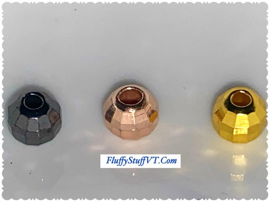 6mm spacer metal hex beads.