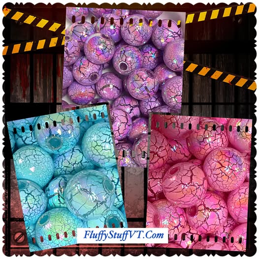 16mm cracked paint bead series