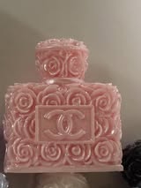 28mm cc perfume bottle bead with flower engraving.