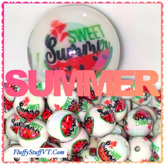16mm Sweet Summer watermelon bead