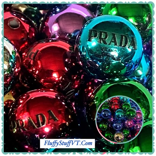 16mm metallic color Prada beads