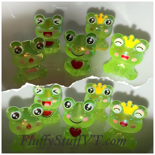 27mm glow in the dark frogs