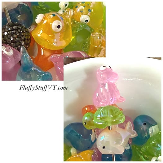Up to 21mm adorable sea creatures bead.