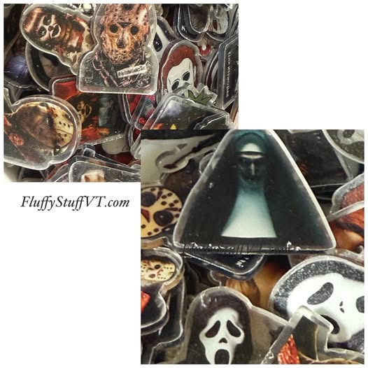 4cm horror double sided acrylics.