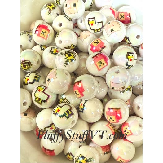 16mm Minecraft beads