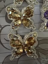 21mm prettiest metal and gem butterfly ever made💕