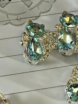 18mm metal rhinestone and gem beads