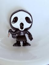 3d figures w/little stand and hole in one foot.