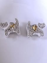 18mm metal rhinestone/pearl/gem heart bead.