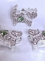 18mm metal rhinestone/pearl/gem heart bead.