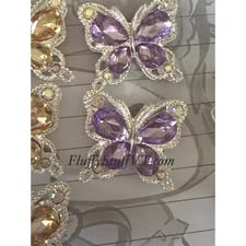 21mm prettiest metal and gem butterfly ever made💕