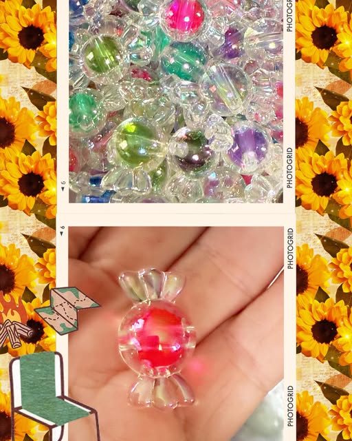 16mm double layer candy bead.