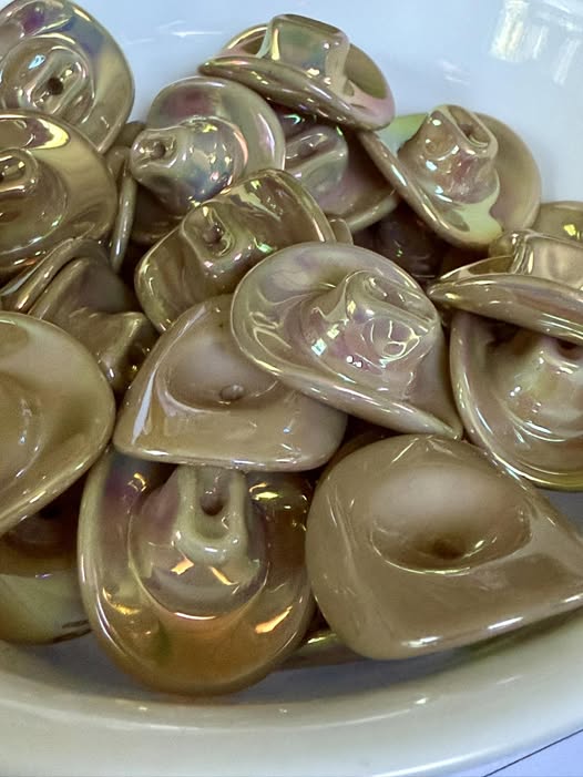 I guarantee these are the best cowboy hats out there. These have the fancy electroplating finish!