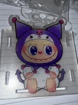 Labubu slide together pencil bin. Design on both sides