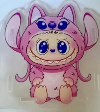 Labubu slide together pencil bin. Design on both sides