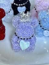 40mm sugar blinged out bear bead.