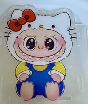 Labubu slide together pencil bin. Design on both sides