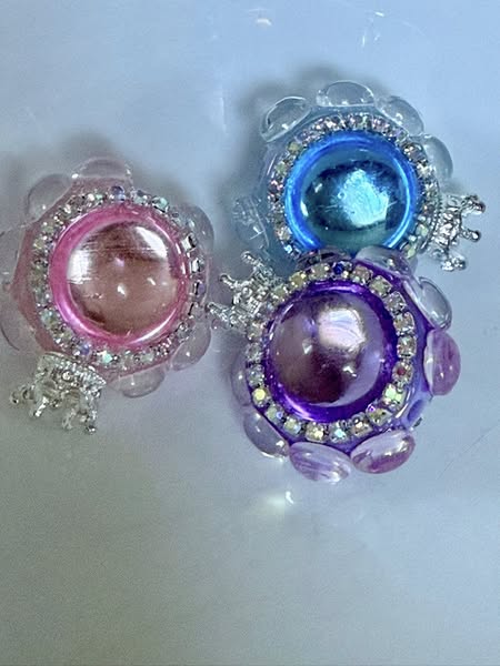 30mm double sided bling bead