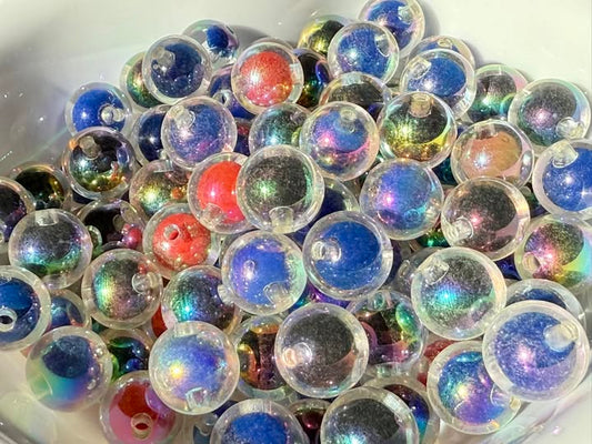 16mm dark double layer beads