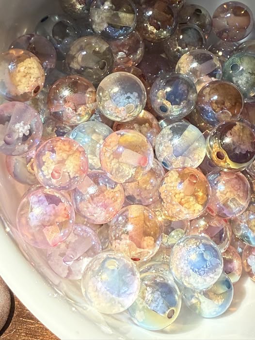 16mm cloud bead with top quality uv finish