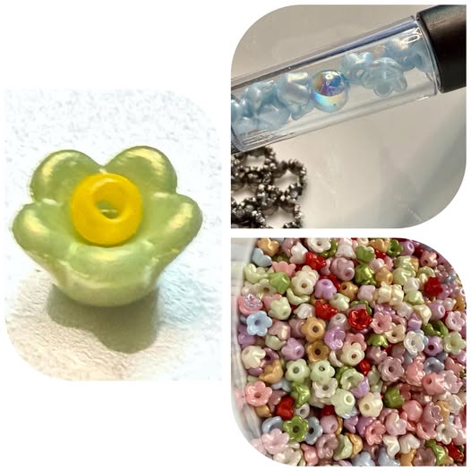 3mm flower blossom beads