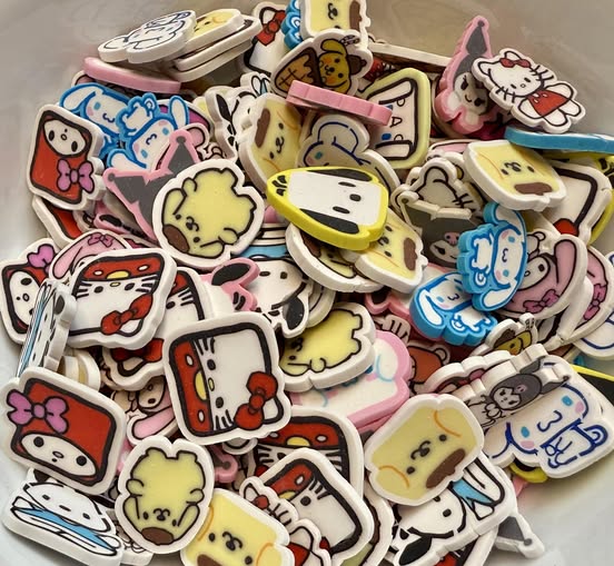 20mm clay sanrio family flats.