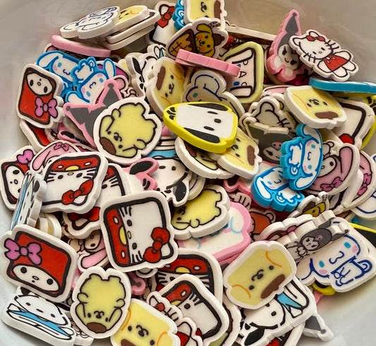 20mm clay sanrio family flats.