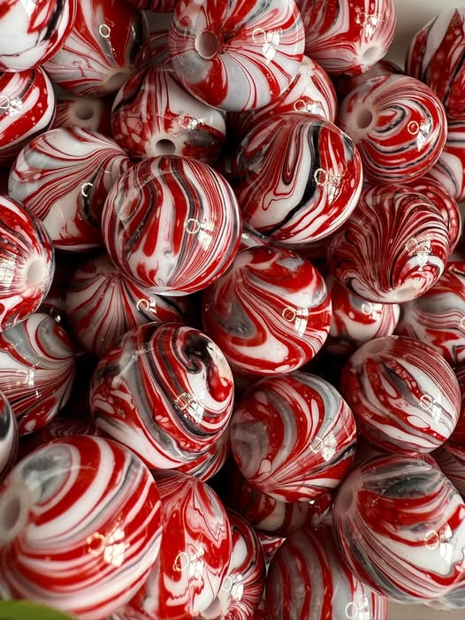 16mm resin marble beads.