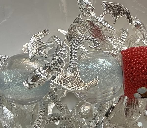 28mm metal bead wrap dragon