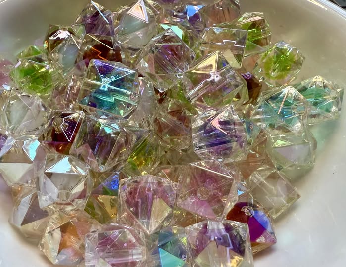 16mm double layer hex bead