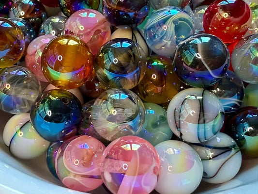 16mm absolutely beautiful marble/clear