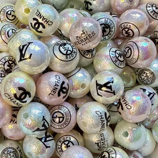 16mm many designer foil bead with stunning ab coating