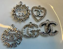Designer metal charms