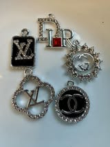 Designer metal charms
