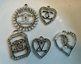Designer metal charms