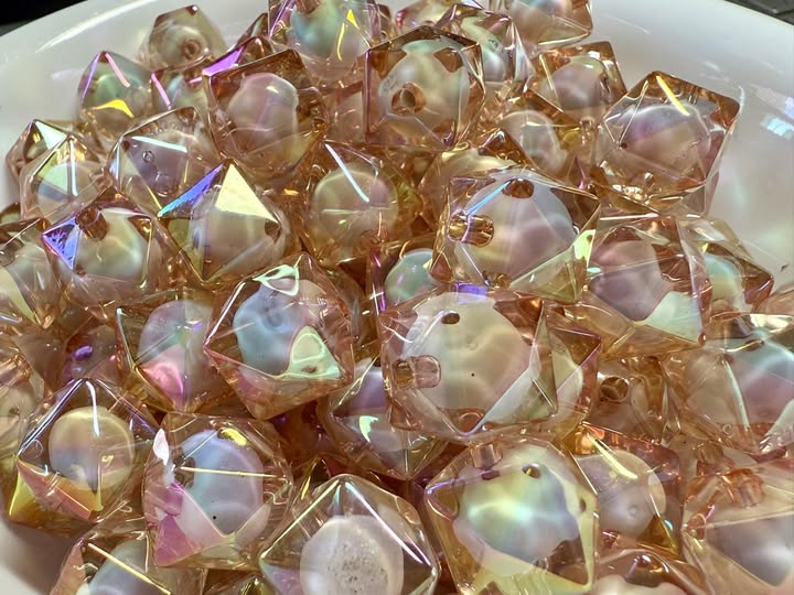 16mm double layer hex bead