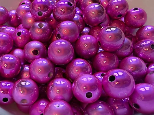 14mm metallic color bead