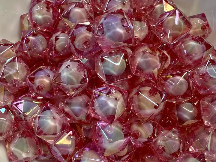 16mm double layer hex bead