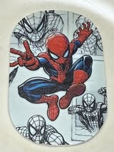 44mm dog tag style superhero double sided textured acrylic pendant