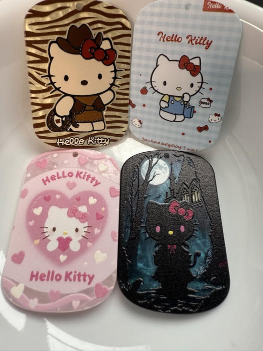 44mm HK dog tag double sided quality acrylic pendant