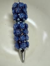 Fancy flower, rhinestone and pearl beadable pens