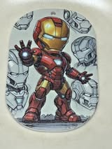 44mm dog tag style superhero double sided textured acrylic pendant