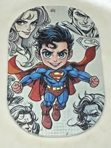 44mm dog tag style superhero double sided textured acrylic pendant