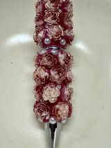 Fancy flower, rhinestone and pearl beadable pens