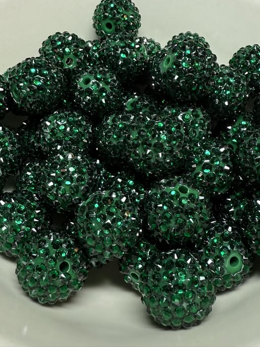 20mm acrylic rhinestone beads