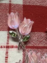 32mm double sided galaxy metal tulip beads