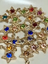 18mm gem cut glass rhinestone metal pendant charms