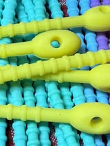 8.5” sperm head silicone zip ties