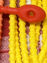 8.5” sperm head silicone zip ties